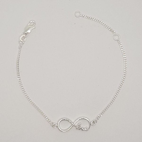 B04 Infinity Love Bracelet 925 Sterling SIlver