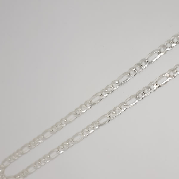CH27 Figaro 4.5mm chain 925 Sterling Silver