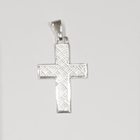 925 Sterling Silver Cross Broad Square CR10