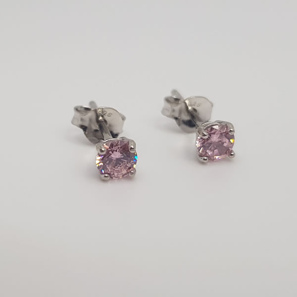 E26 Pink Cubic Zirconia 4 925 Sterling Silver Cubic Zirconia