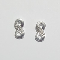 925 Sterling Silver Earings Infinty 2 E17