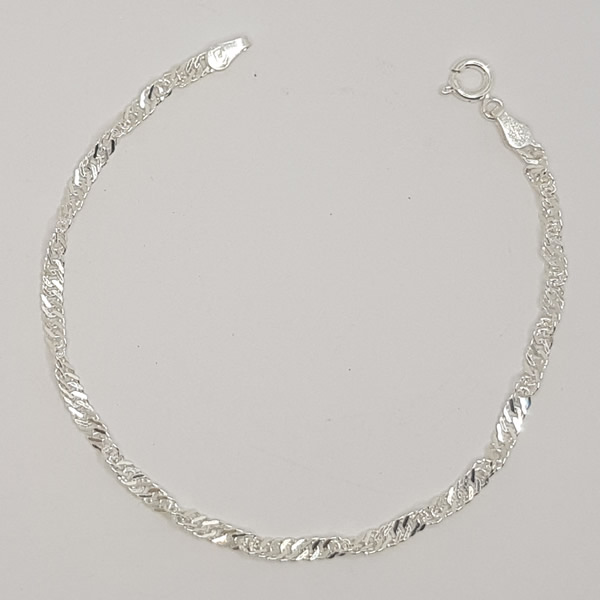 B07 Bracelet Twisted 925 Sterling Silver