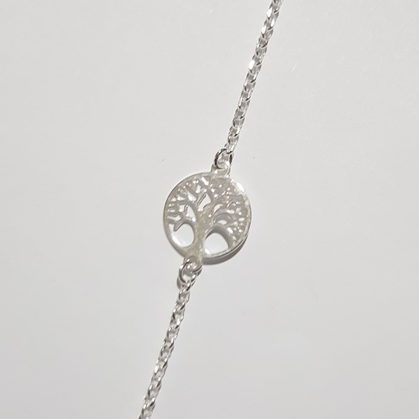 925 Sterling Silver Tree of Life Bracelet B06