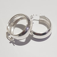 925 Sterling Silver Earings Round Broad E10