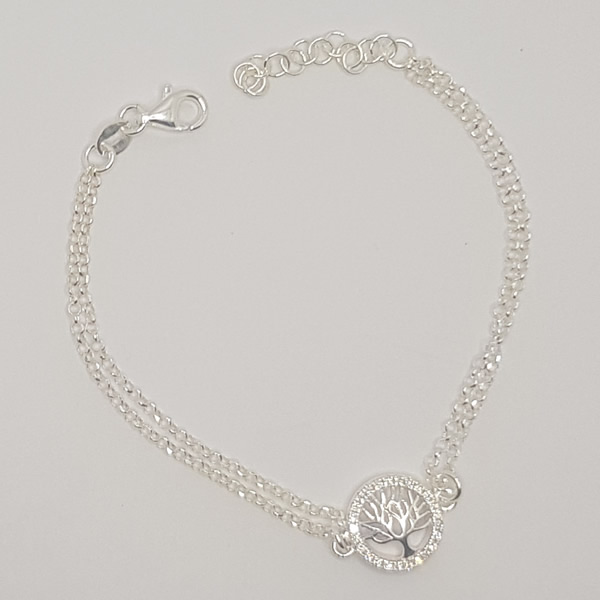 B03 Tree of Life bracelet 925 Sterling Silver