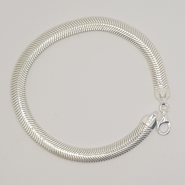 B02 Bracelet Snake Skin 925 Sterling Silver