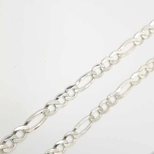 CH31Figaro Chain 8mm 70cm 925 Sterling Silver