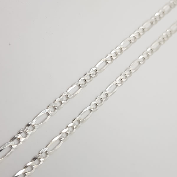 CH26 Figaro chain 4.5mm 925 Sterling Silver